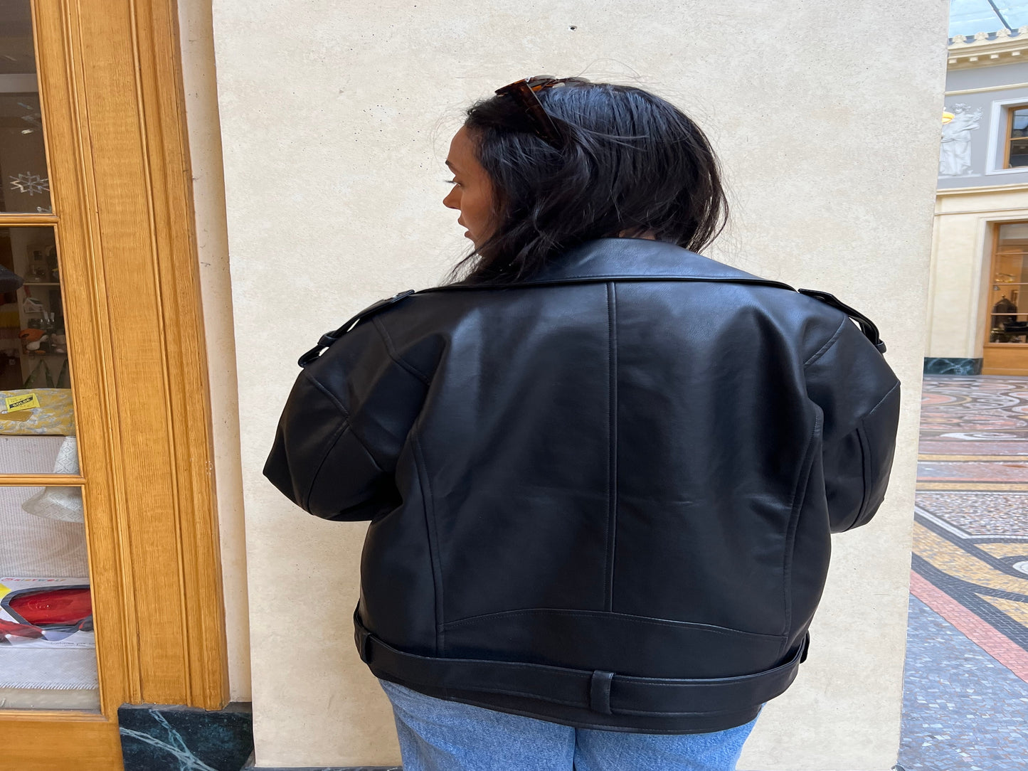 Oversized Faux Leather Perfecto