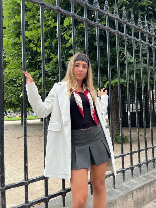 Mid-Length Vinyl Trench Coat