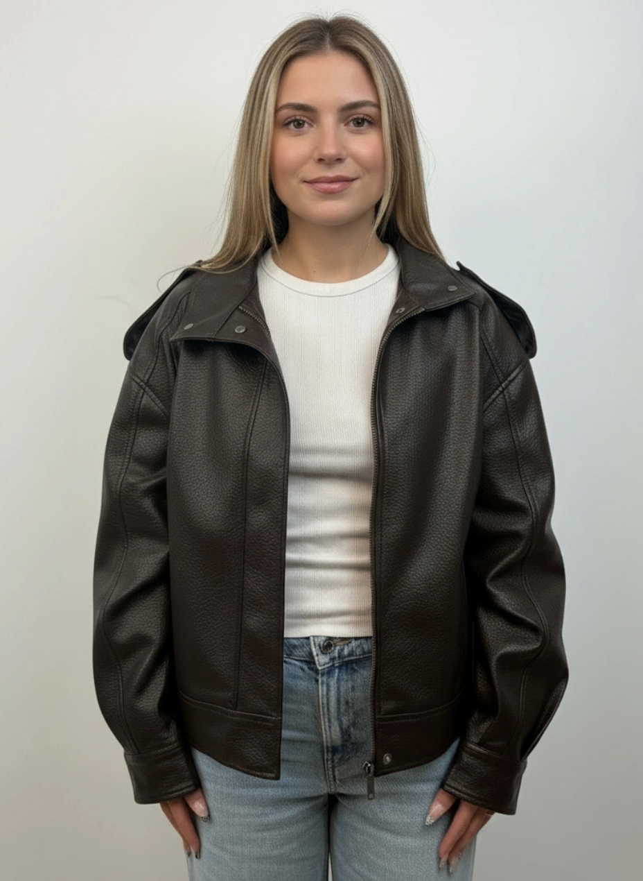 Faux Leather Biker Jacket