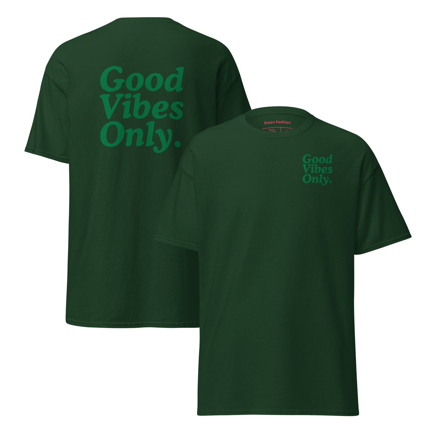 Good Vibes classic tee.
