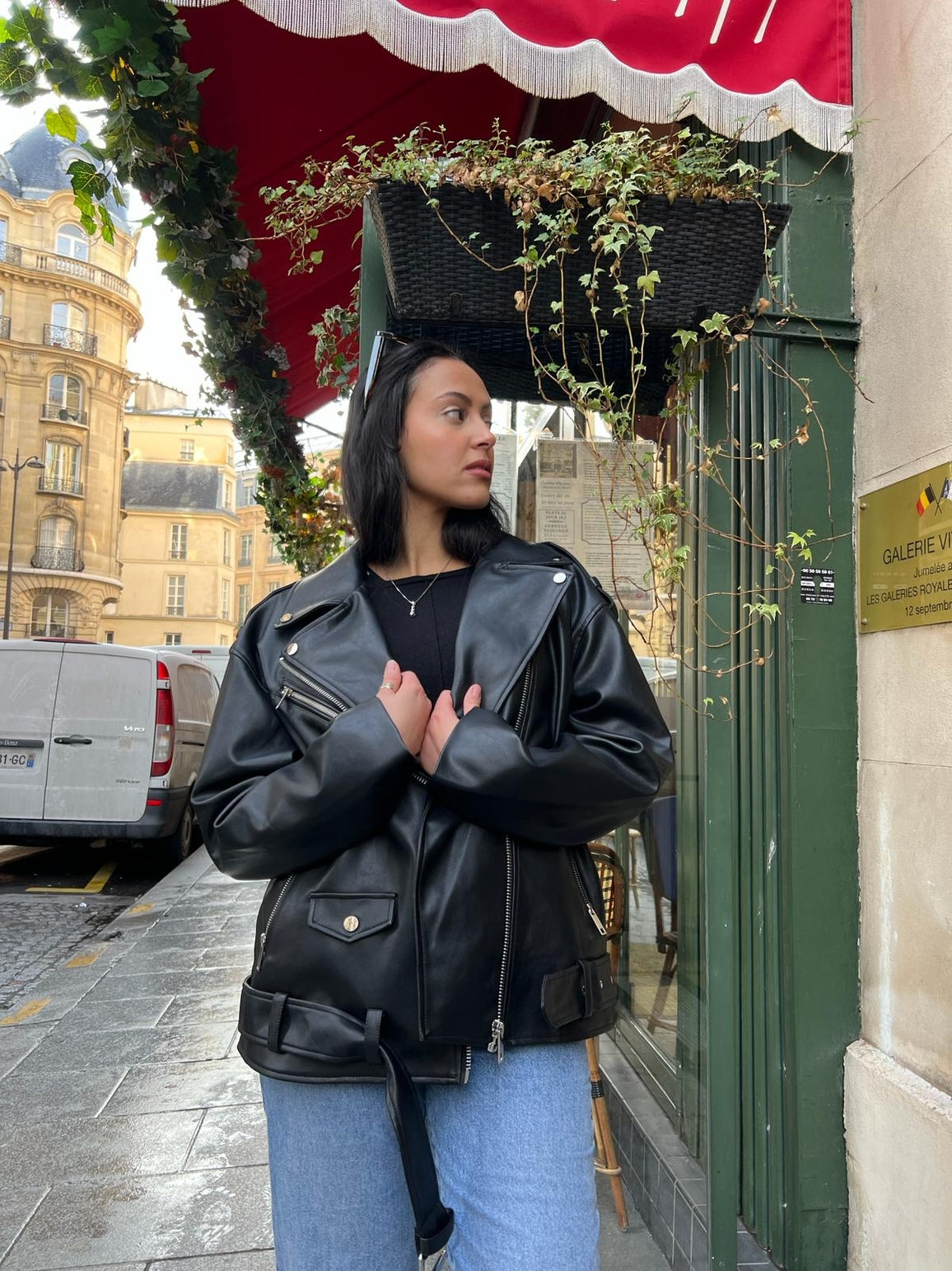 Oversized Faux Leather Perfecto