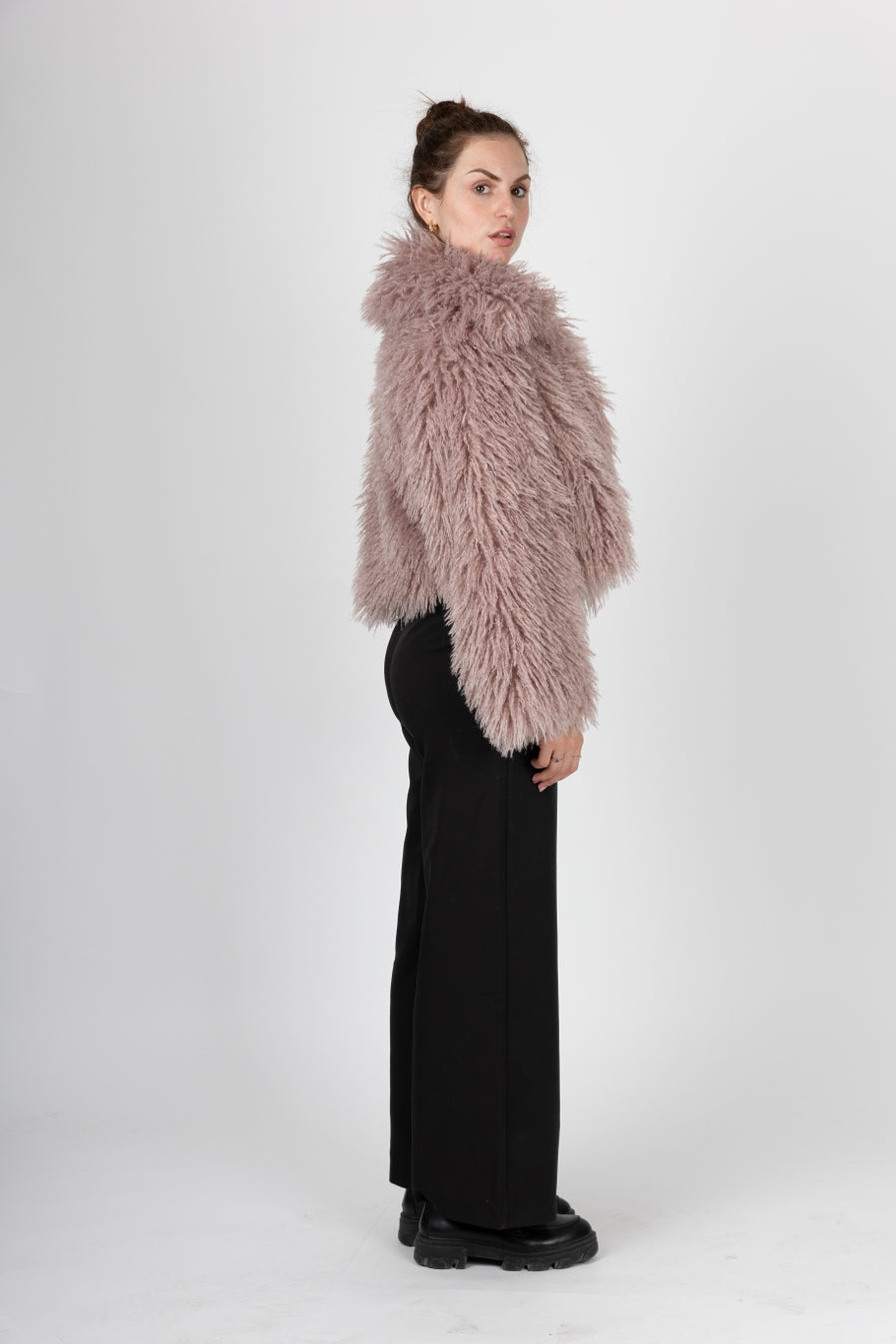 Short Coat Sheepskin Faux Fur coat