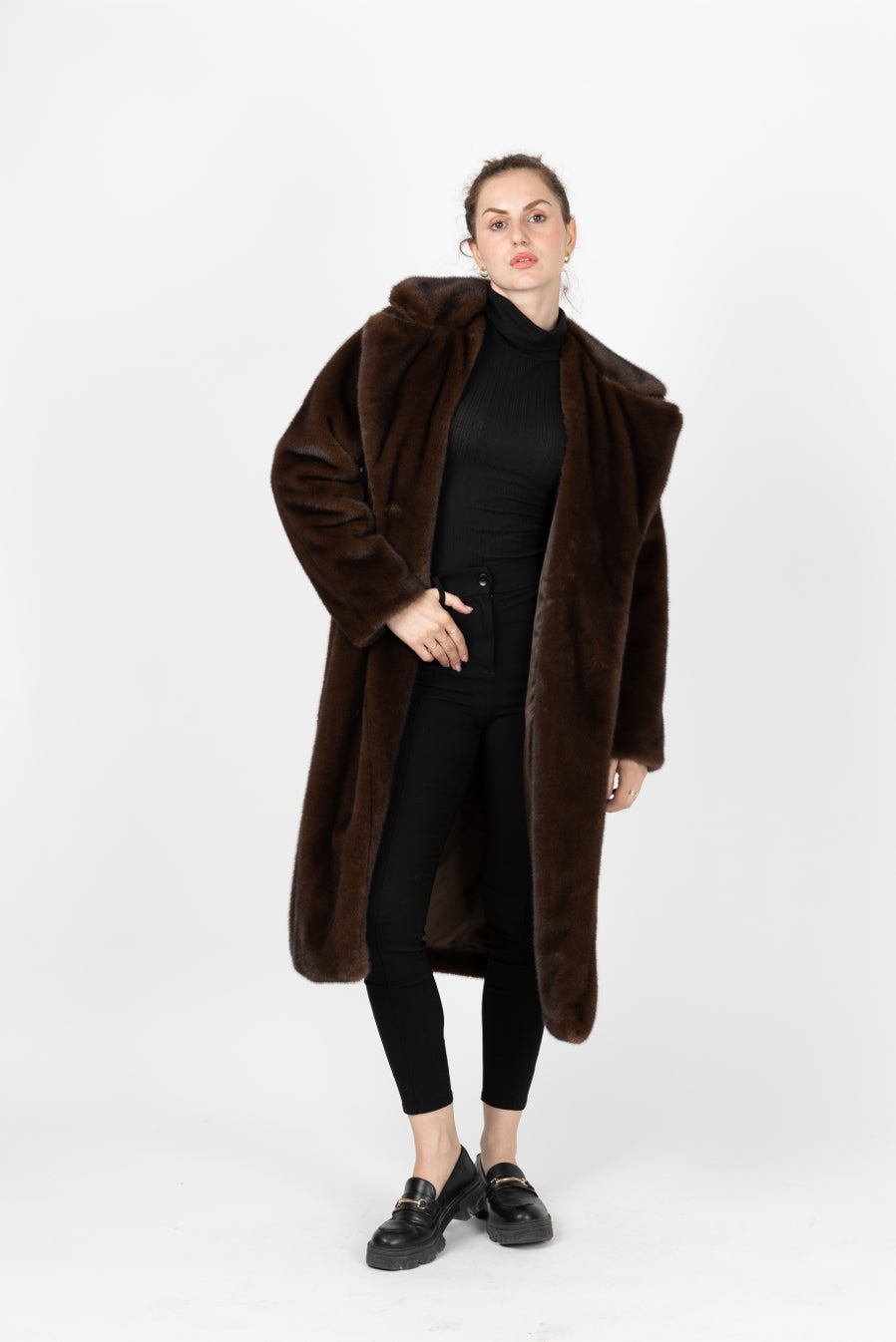 Long Faux Fur Coat