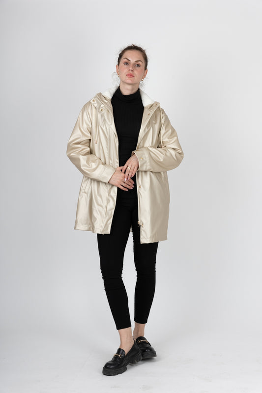 Waterproof Parka with Faux Fur Lined Hood