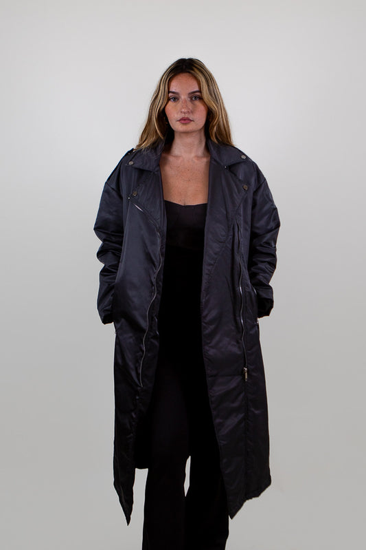 Waterproof Quilted Trench Coat