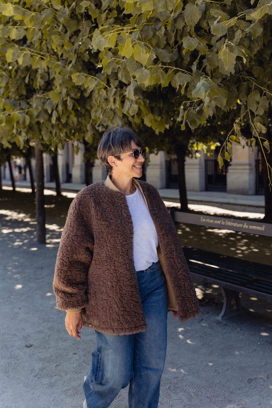 Reversible Bomber Jacket with Faux Shearling