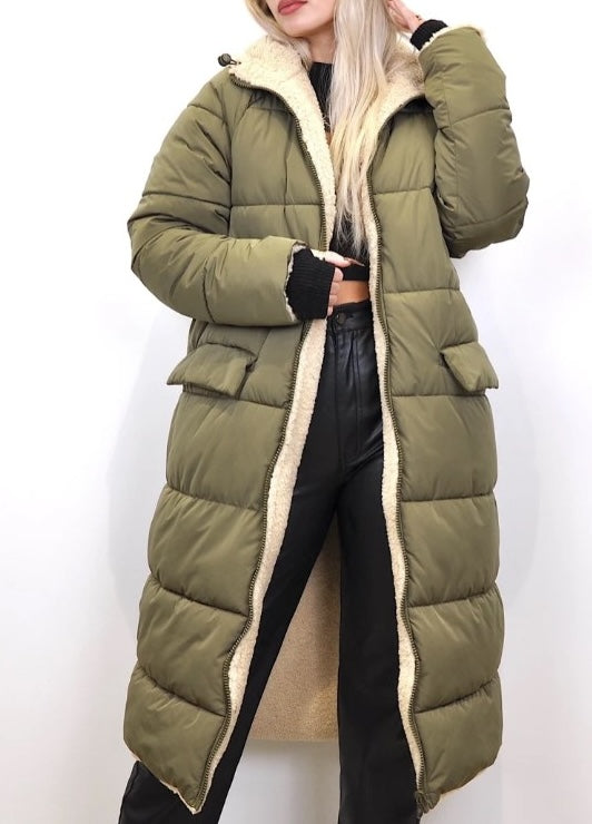 Reversible Long Puffer Jacket