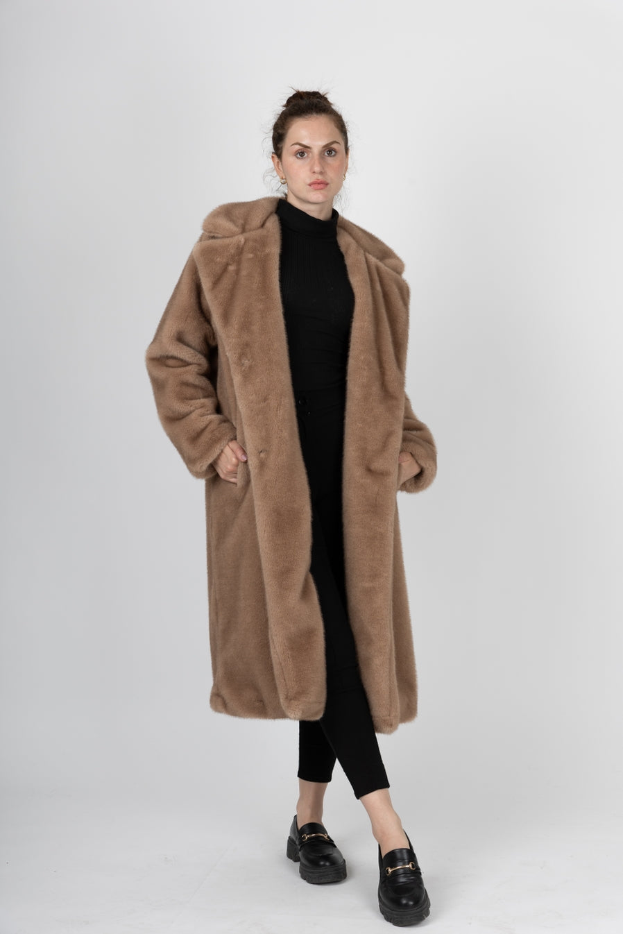 Long Faux Fur Coat