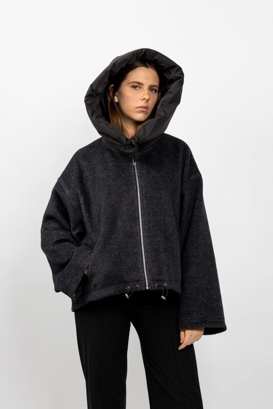 Short Hooded Coat