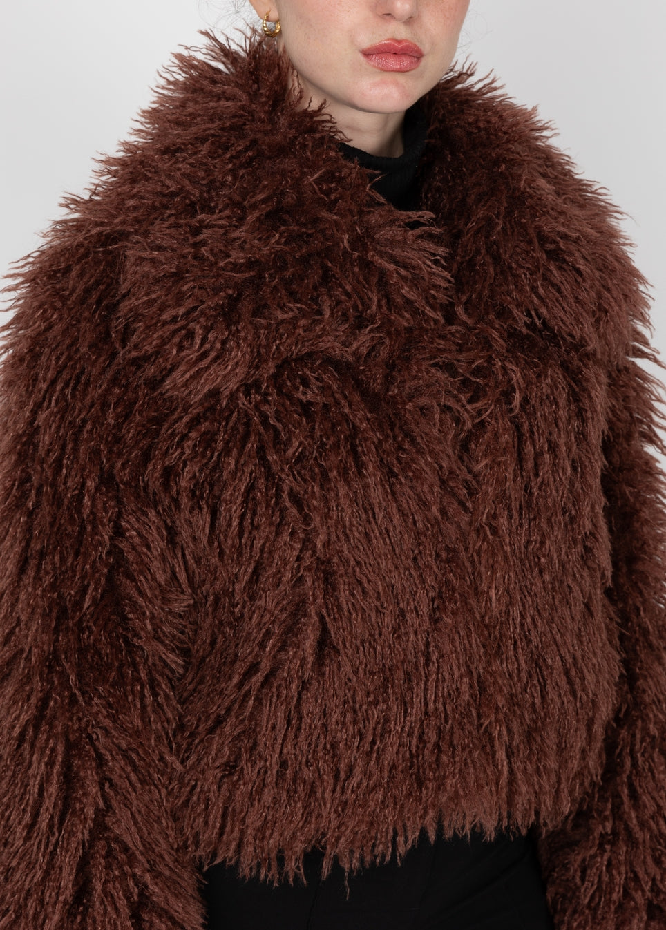 Short Coat Sheepskin Faux Fur coat
