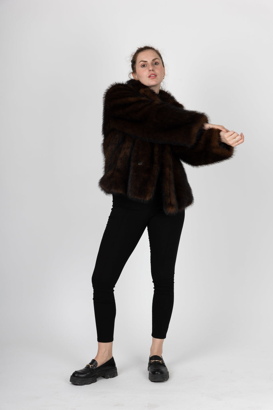 Short Faux Fur Coat