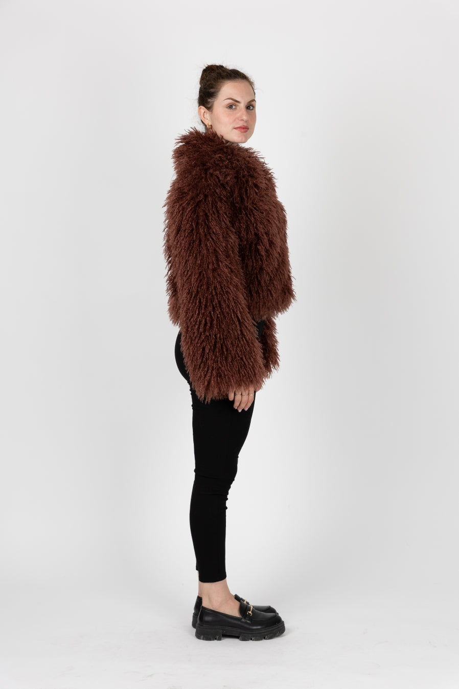 Short Coat Sheepskin Faux Fur coat