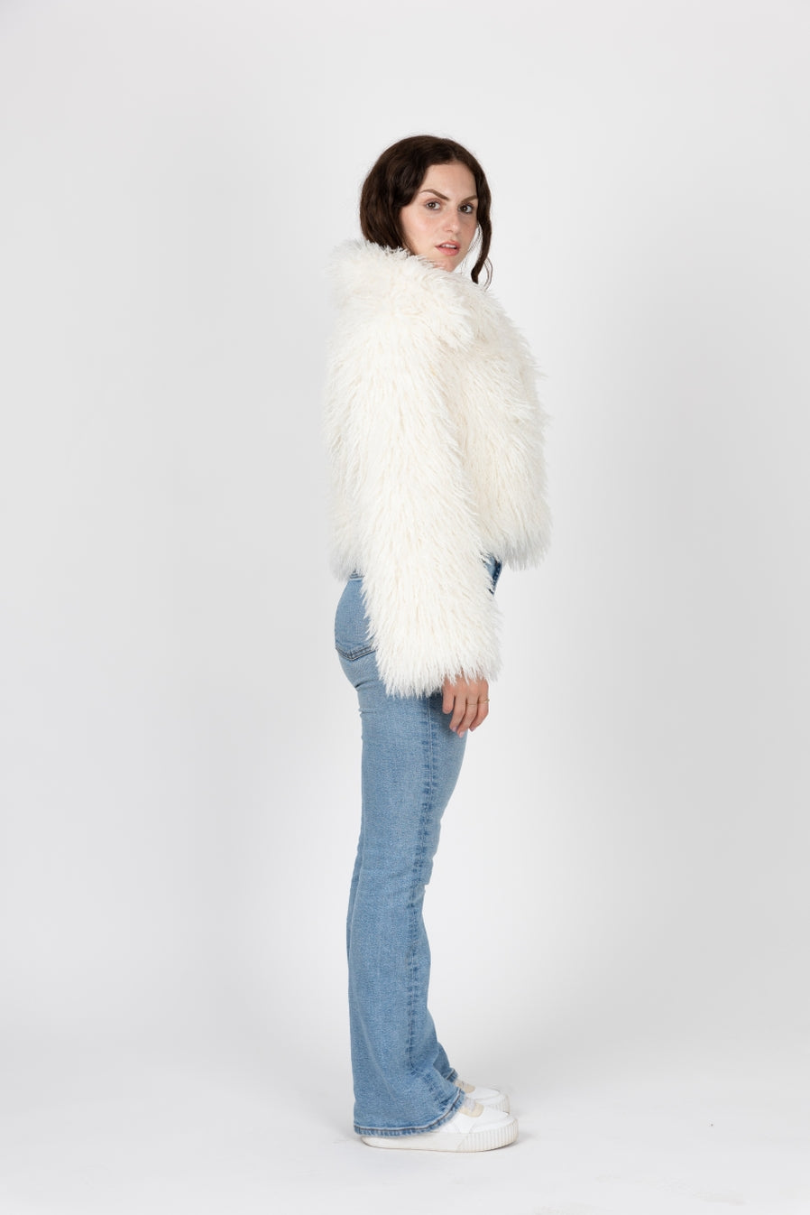 Short Coat Sheepskin Faux Fur coat