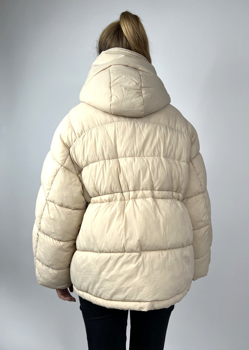 Puffer Jacket with Adjustable Waist