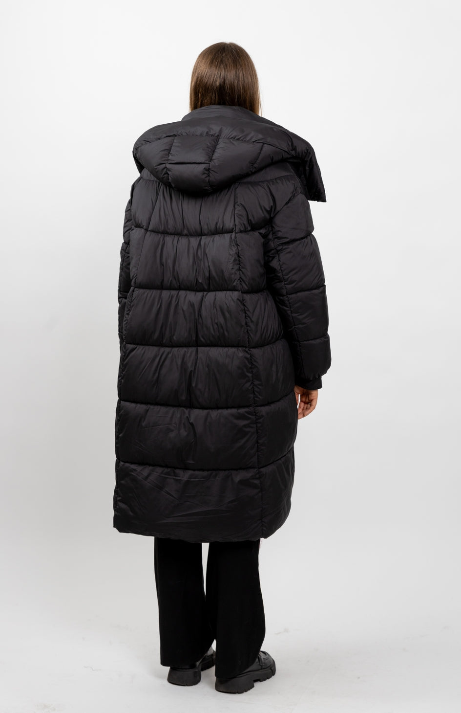 Long Hooded Puffer Jacket
