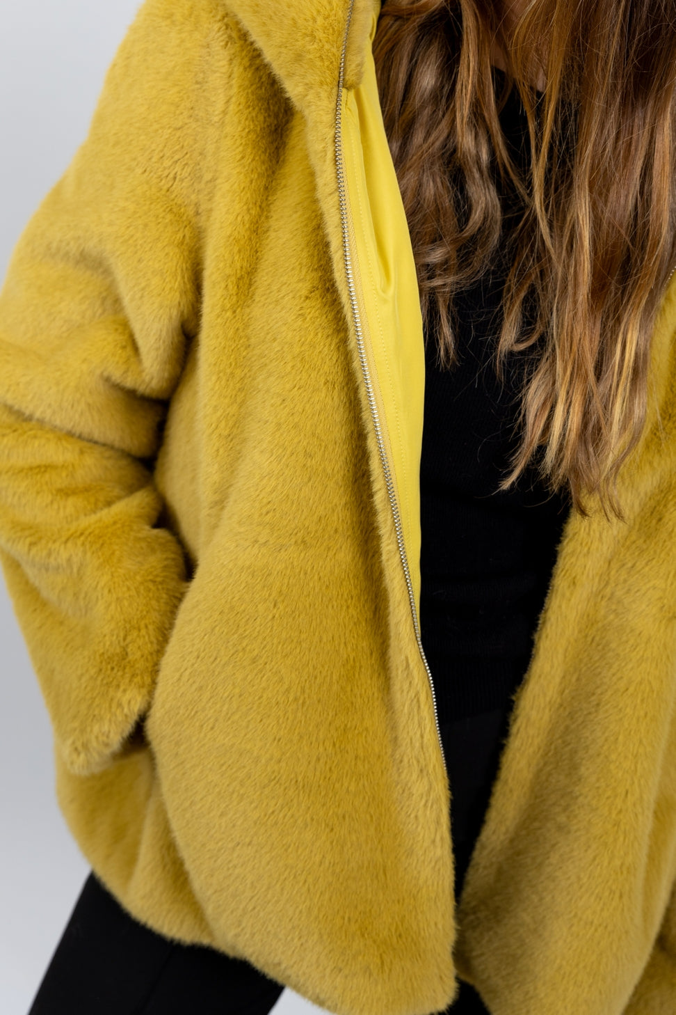 Faux Fur Hooded Jacket