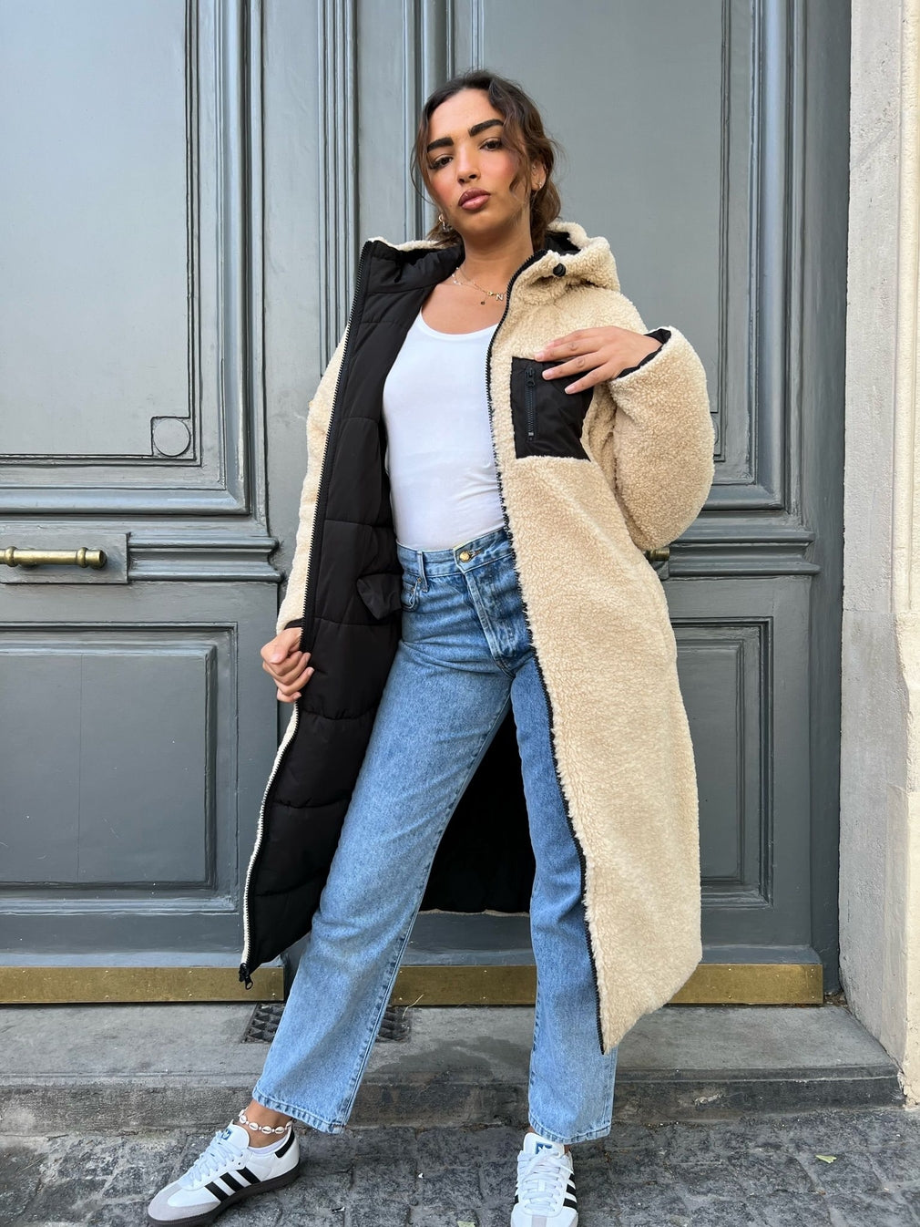 Reversible Long Puffer Jacket