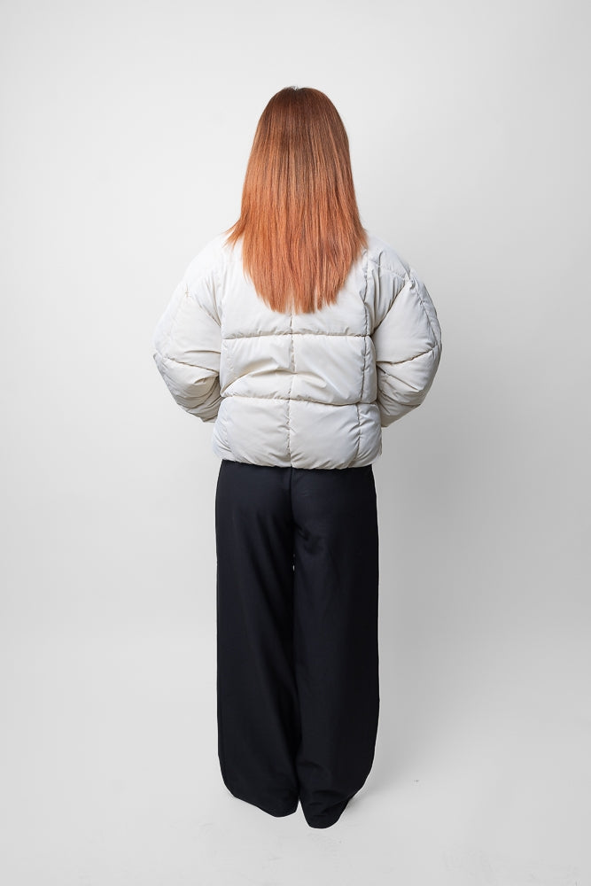 Puffer Jacket with Stand-Up Collar