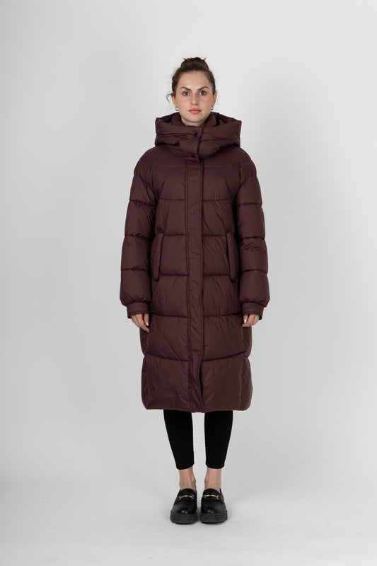 Long Hooded Puffer Jacket