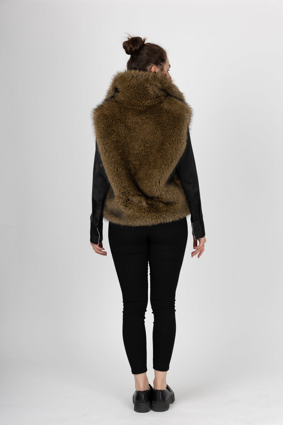 Sleeveless Faux Fur Vest