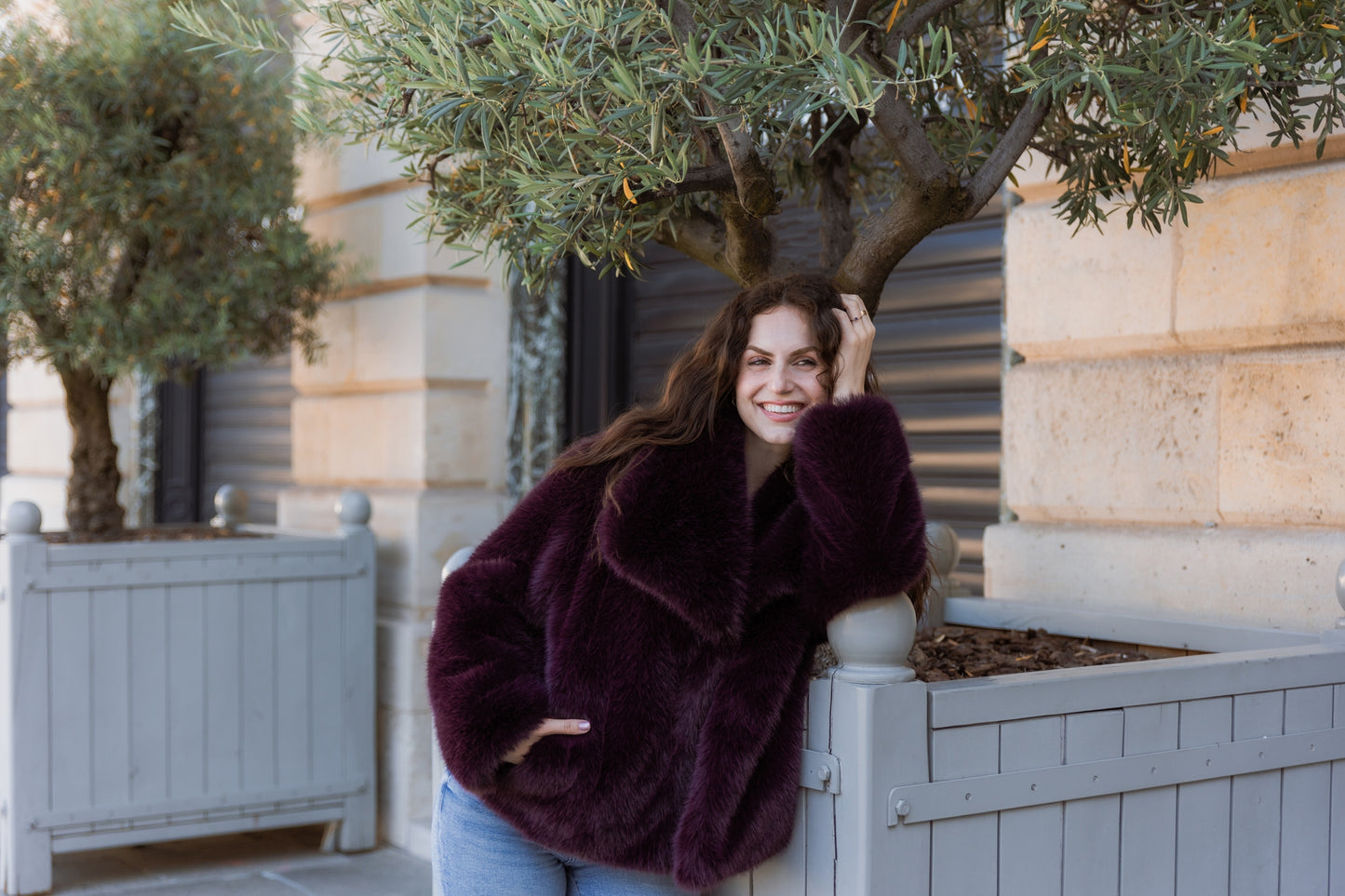 Short Faux Fur Coat
