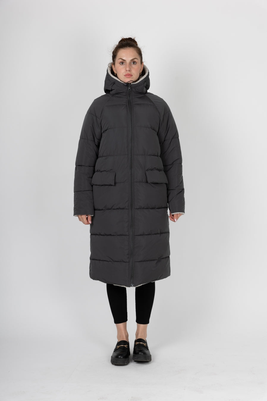 Reversible Long Puffer Jacket
