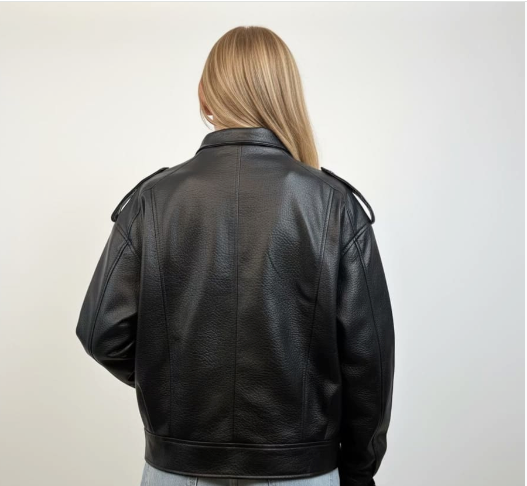 Faux Leather Biker Jacket