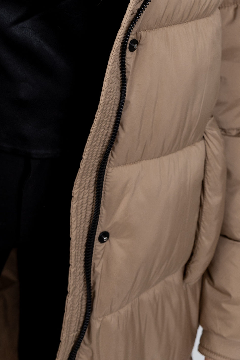 Long Hooded Puffer Jacket