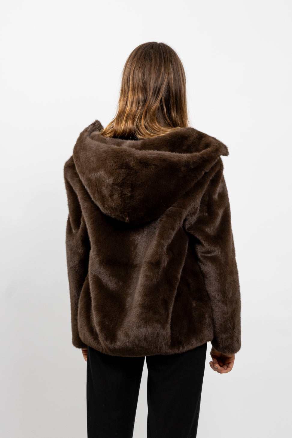 Faux Fur Hooded Jacket