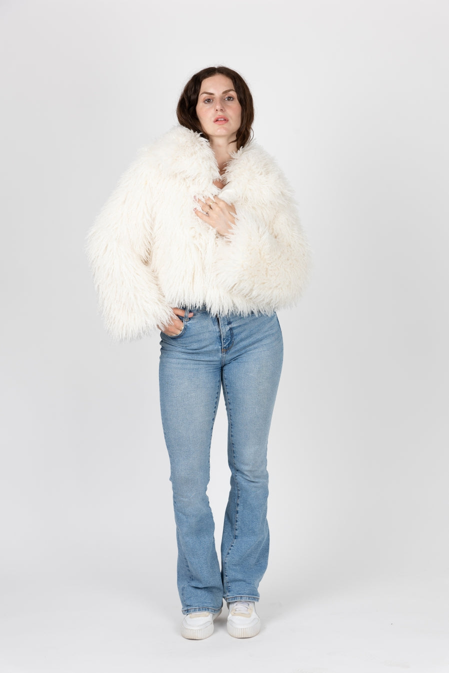 Short Coat Sheepskin Faux Fur coat
