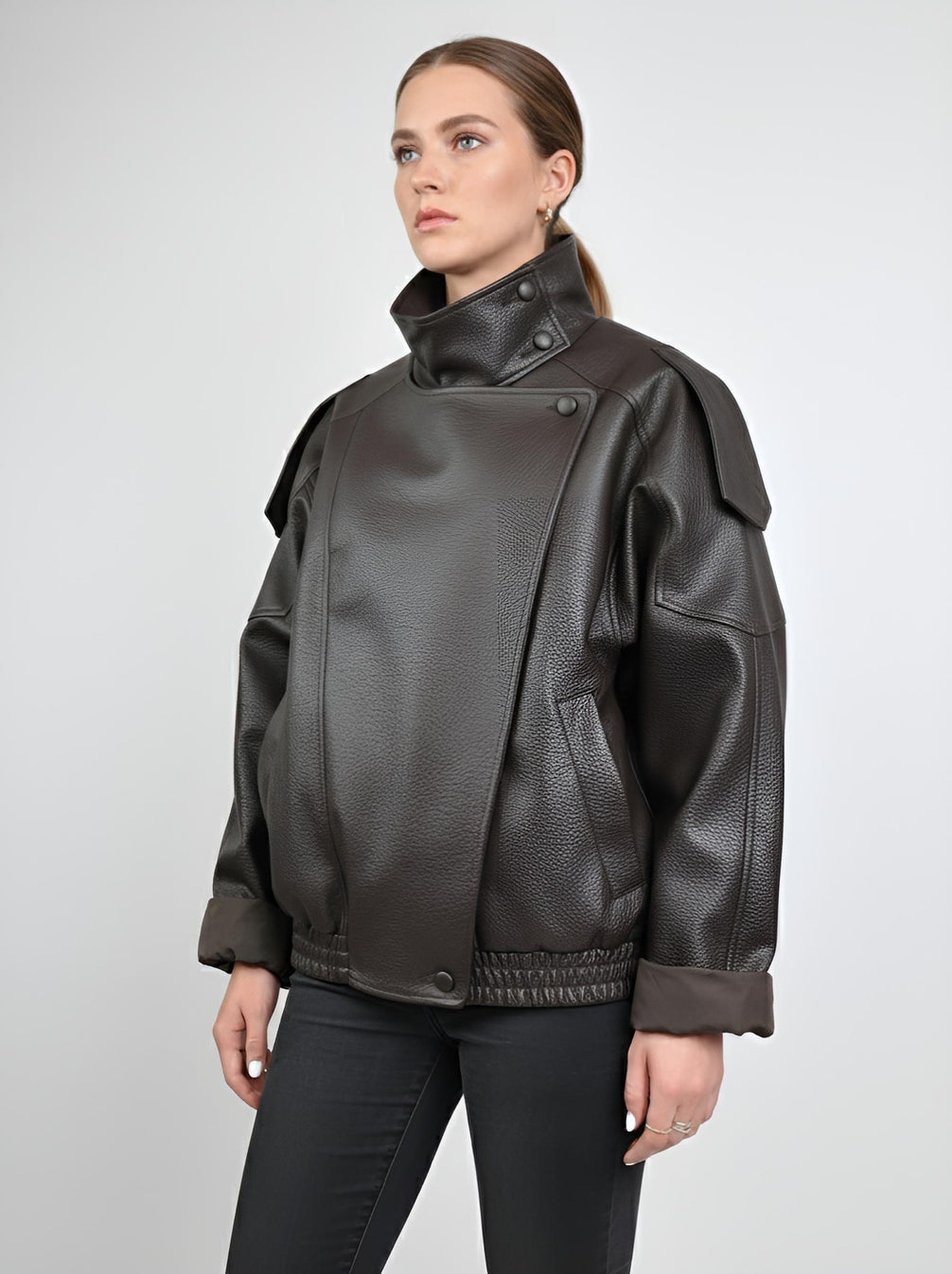 Faux Leather Biker Jacket