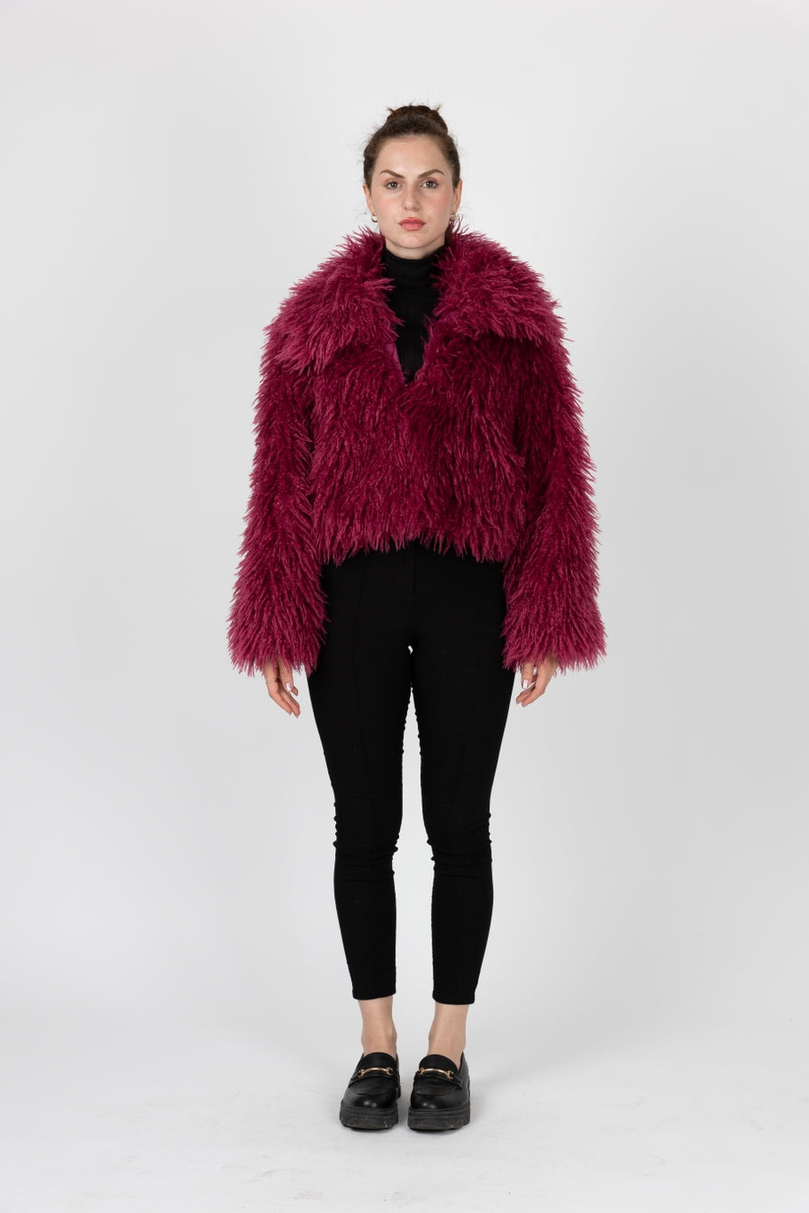 Short Coat Sheepskin Faux Fur coat