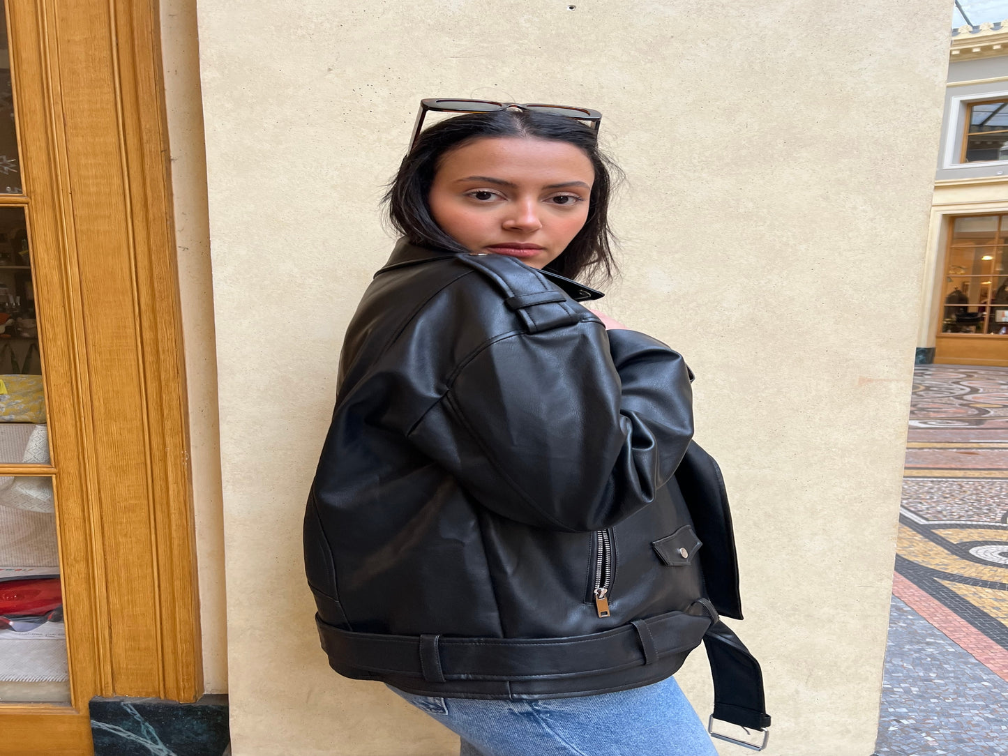 Oversized Faux Leather Perfecto