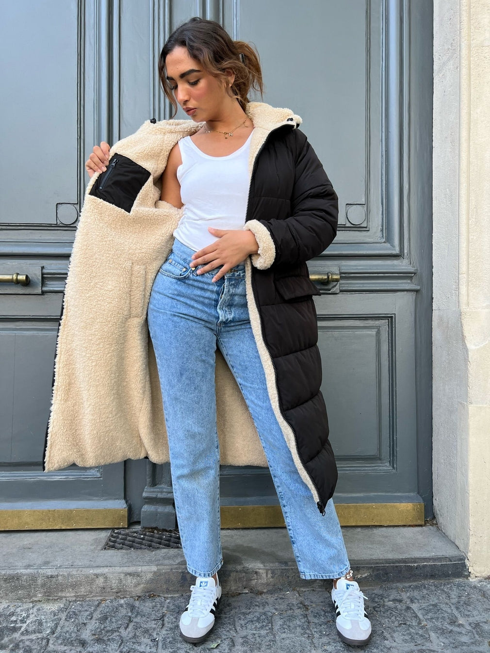 Reversible Long Puffer Jacket