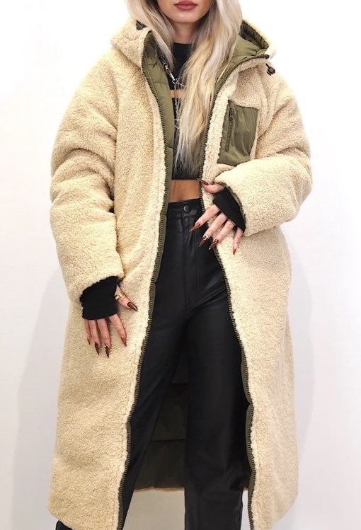 Reversible Long Puffer Jacket