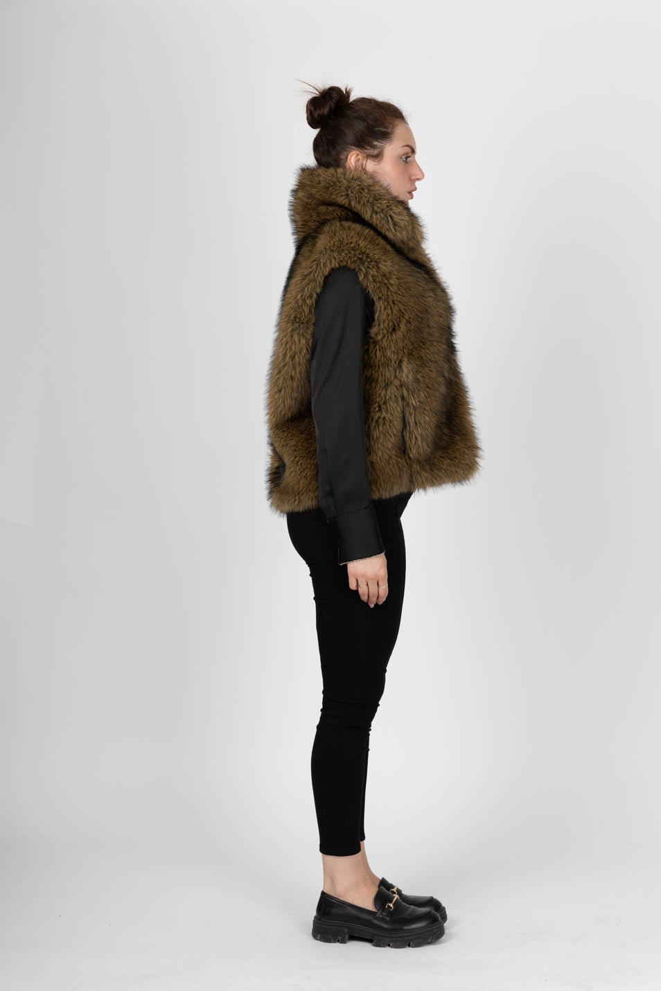 Sleeveless Faux Fur Vest