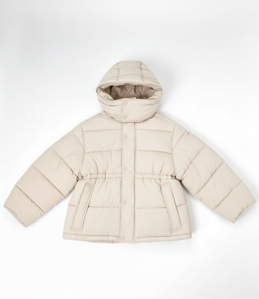 Puffer Jacket with Adjustable Waist