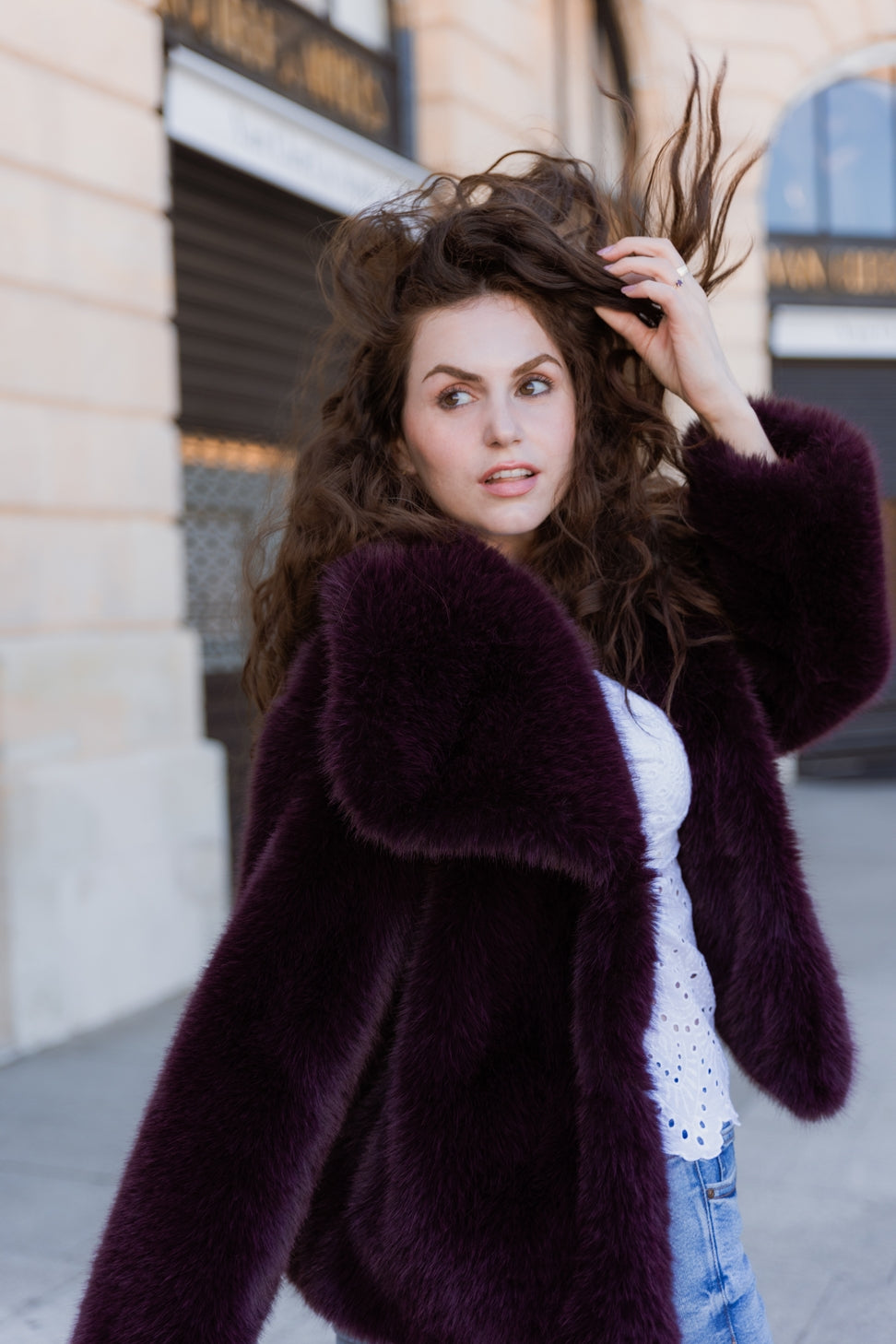 Short Faux Fur Coat