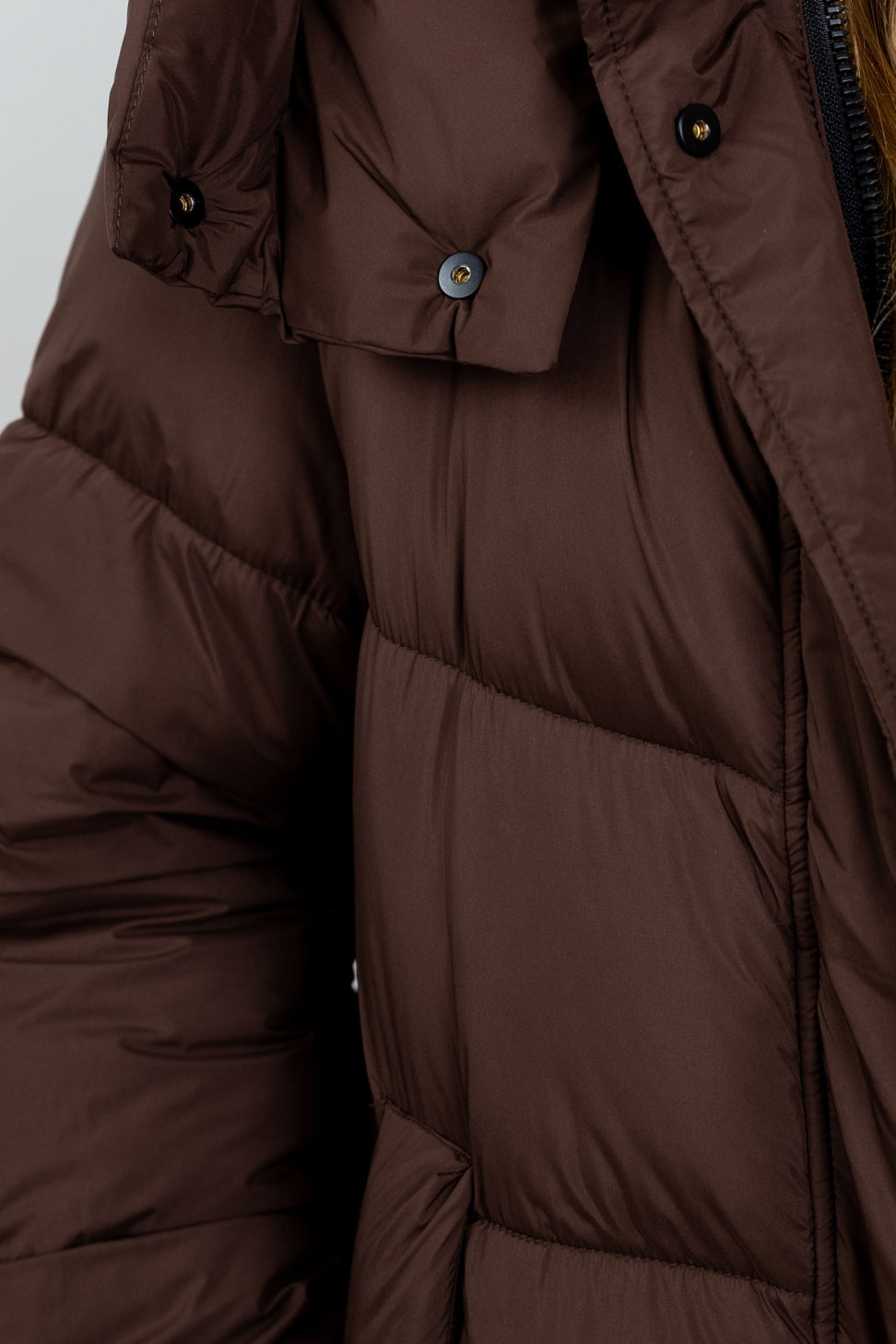 Long Hooded Puffer Jacket