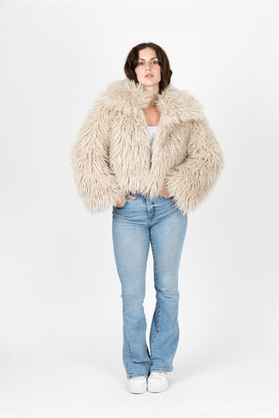 Short Coat Sheepskin Faux Fur coat