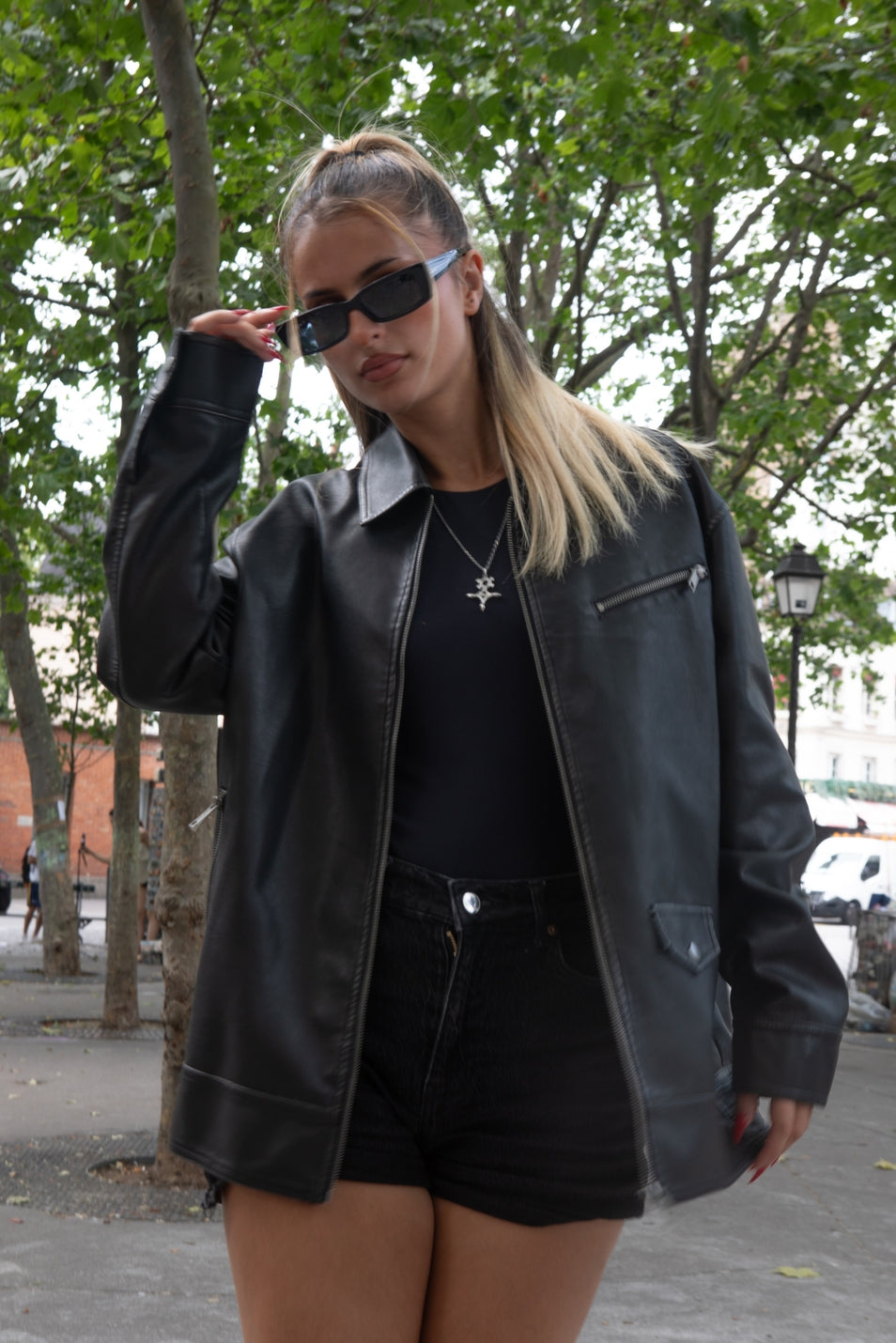 Vintage Faux Leather Jacket