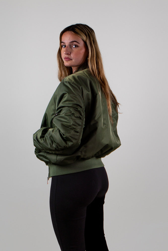 Oversized Quilted Bomber