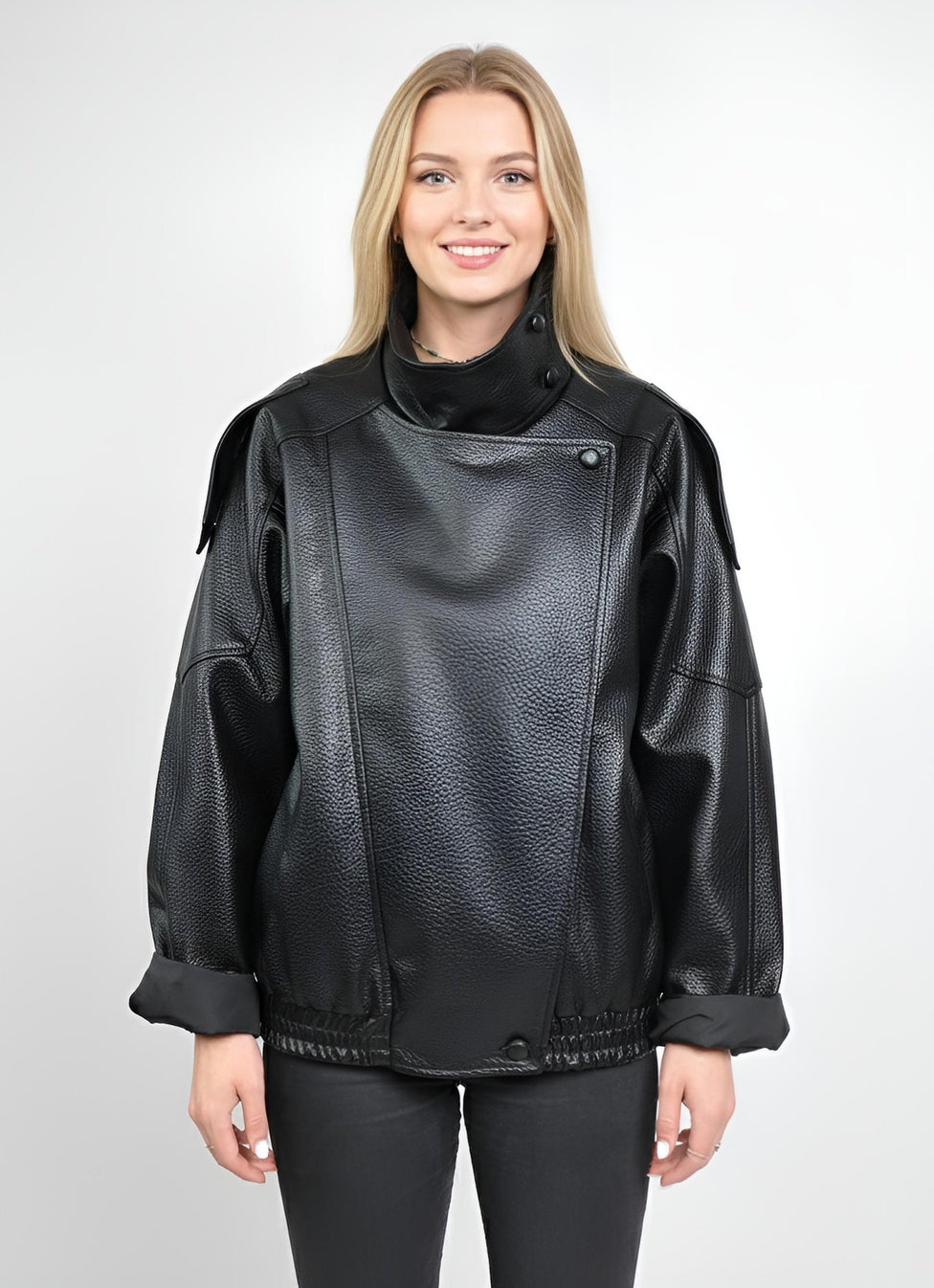 Faux Leather Biker Jacket