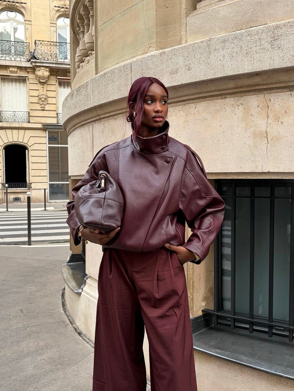 Faux Leather Biker Jacket