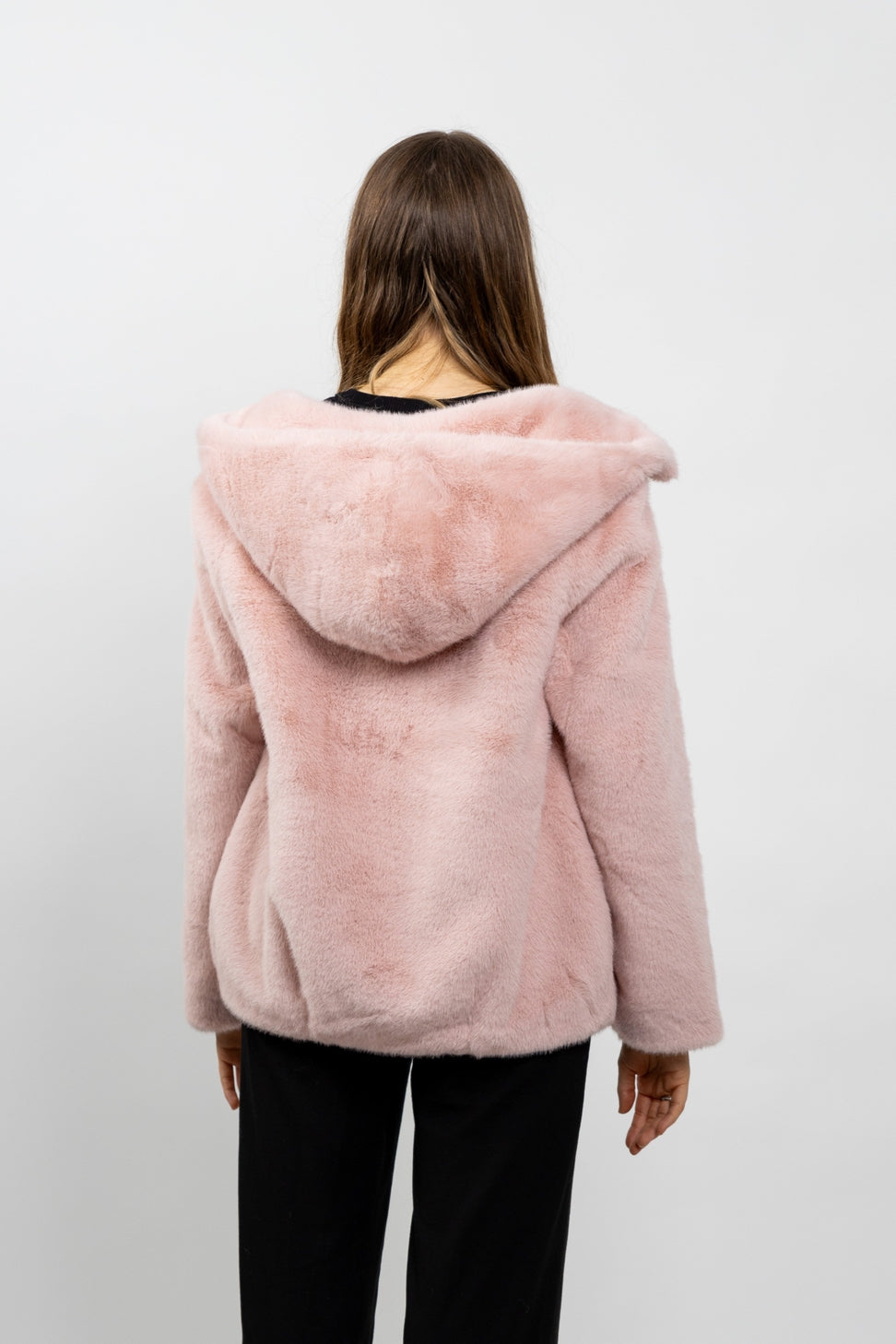 Faux Fur Hooded Jacket