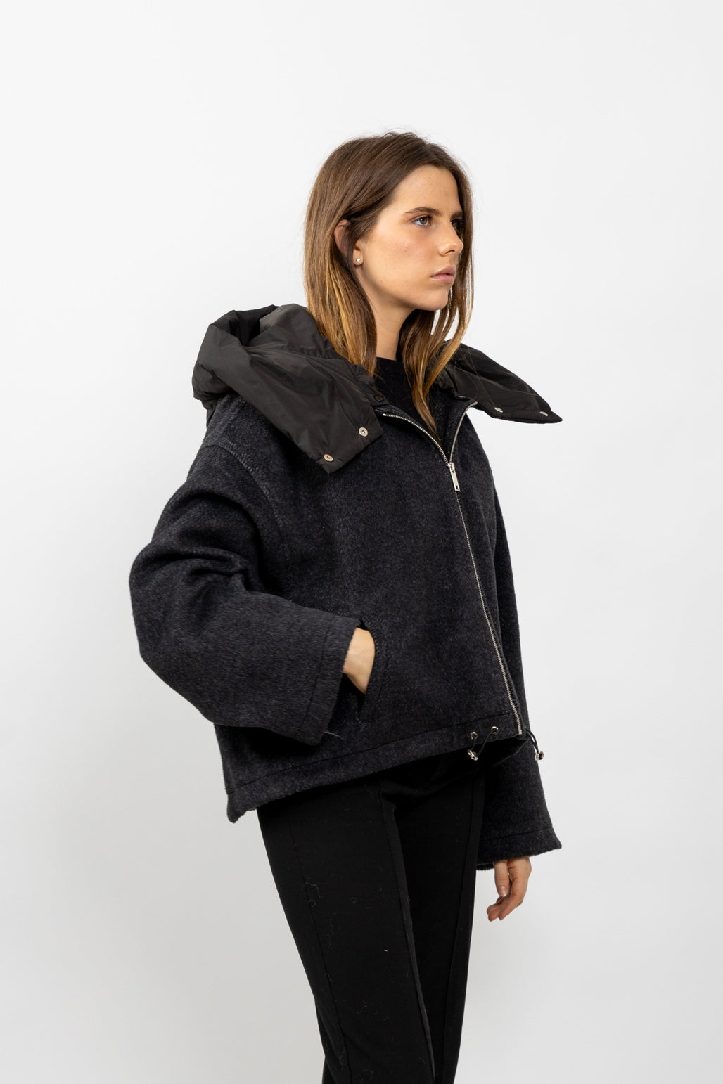 Short Hooded Coat