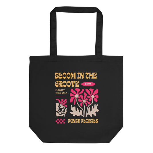 Bloom in the Grooves Tote Bag.