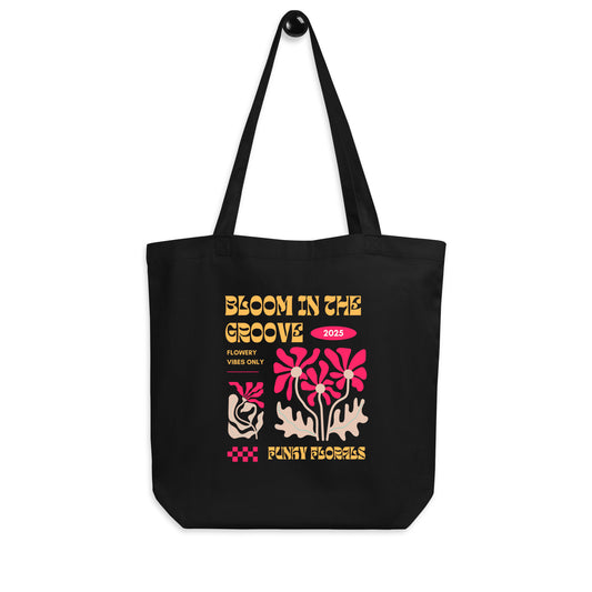 Bloom in the Grooves Tote Bag.