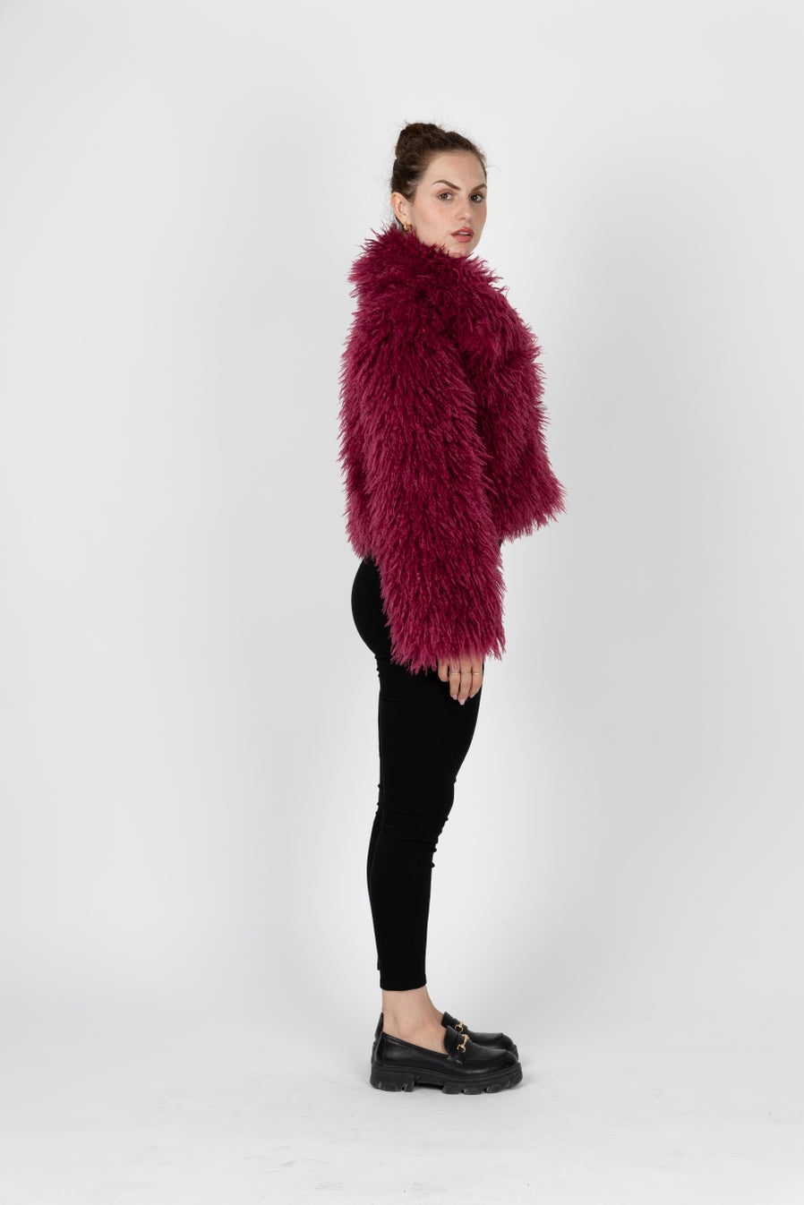 Short Coat Sheepskin Faux Fur coat