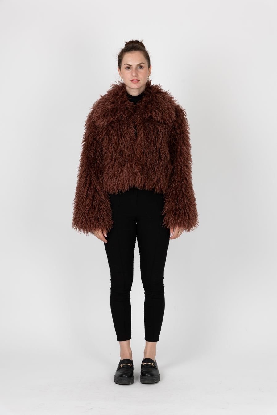 Short Coat Sheepskin Faux Fur coat